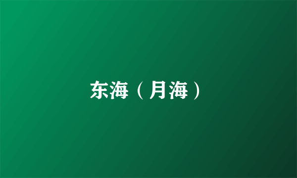 东海（月海）