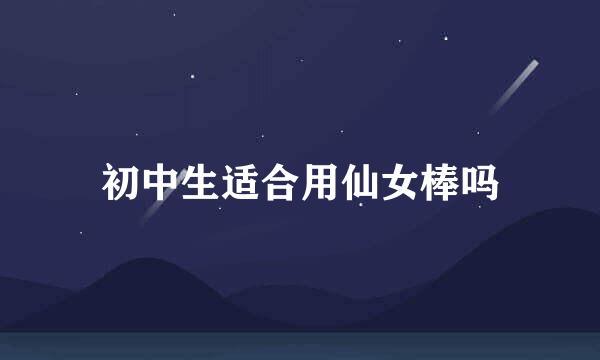 初中生适合用仙女棒吗