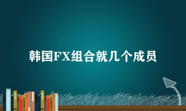 韩国FX组合就几个成员