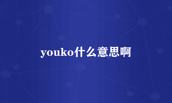 youko什么意思啊