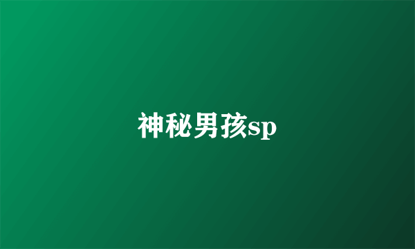 神秘男孩sp
